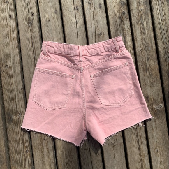 Zara Pink High Rise Shorts - Picture 3 of 9